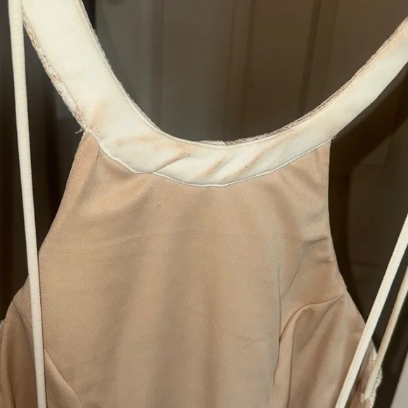 Windsor Cream Halter A-Line Dress - Picture 6 of 6